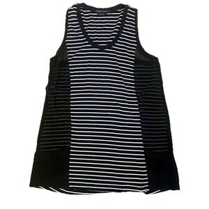 BCBG‎ maxazria tank with sheer side panels XS black